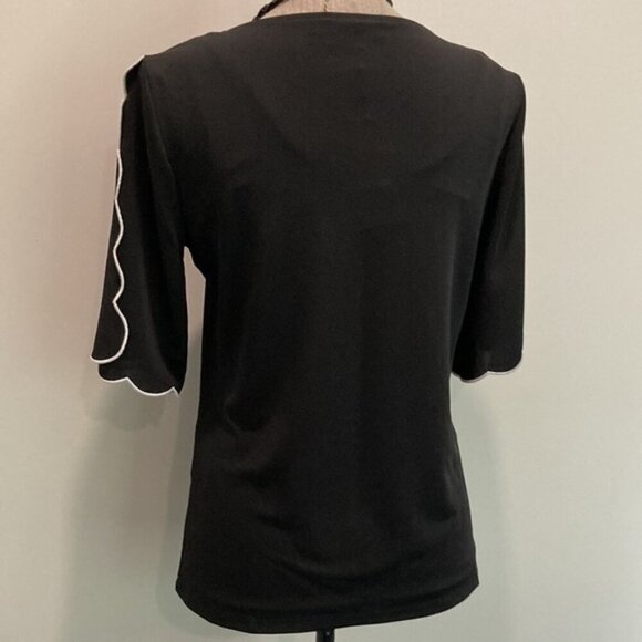 CALVIN Klein Black Short Sleeve Top - Picture 8 of 14